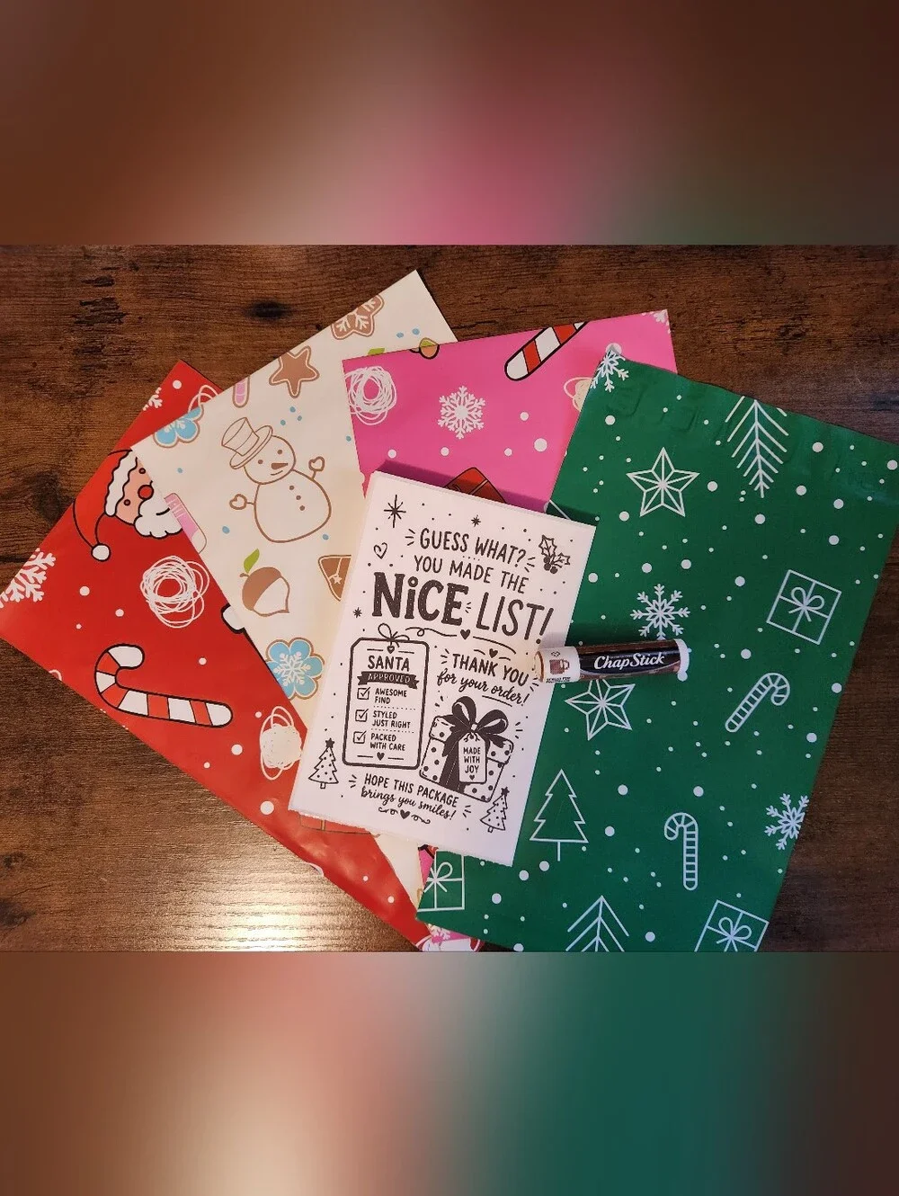 HOLIDAY BUNDLE ~(50)4x6 CUSTOM LABELS + (4) 6x9 Polys